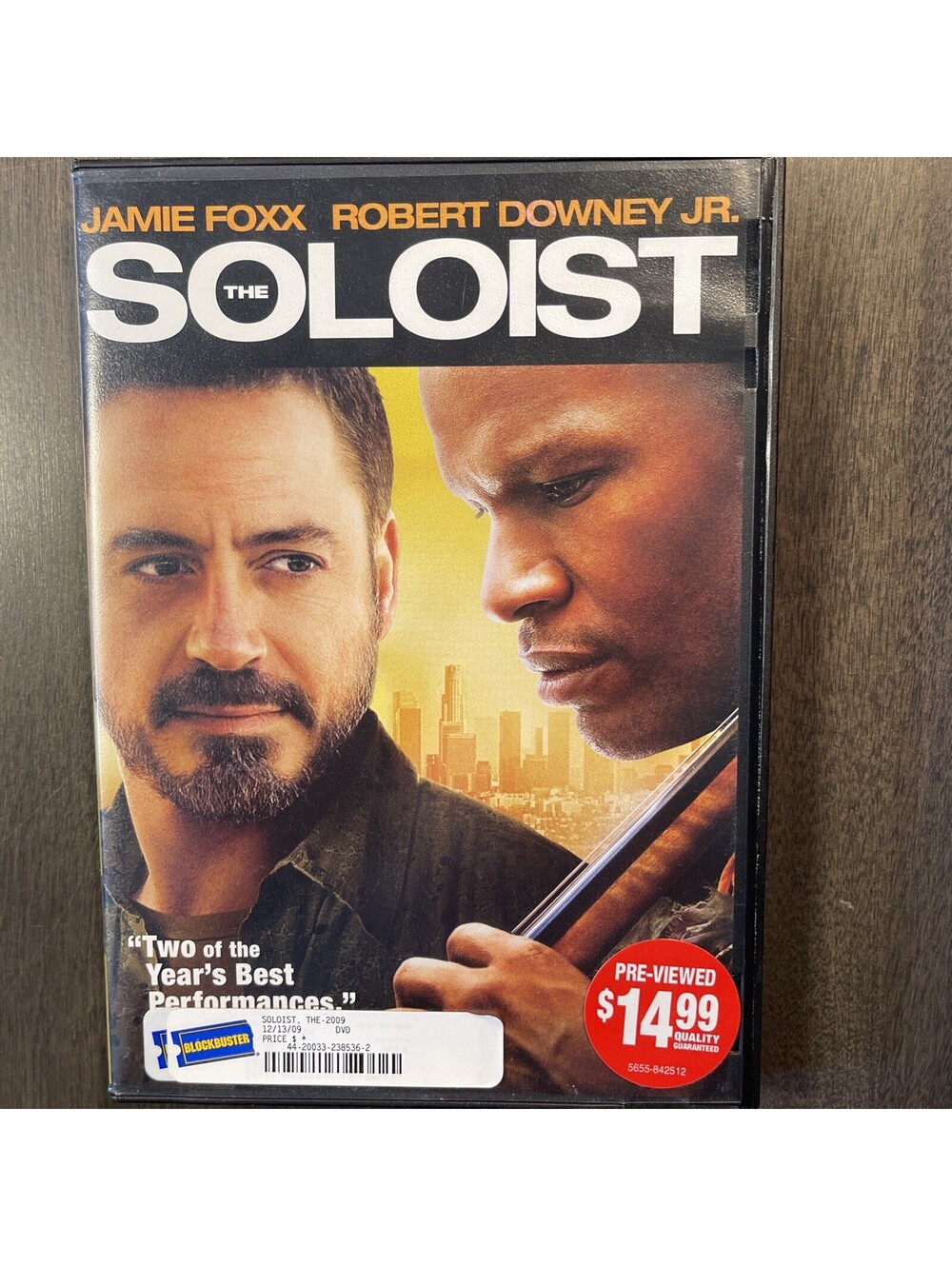 The Soloist- Jamie Foxx Robert Downey Jr. (DVD, 2009)